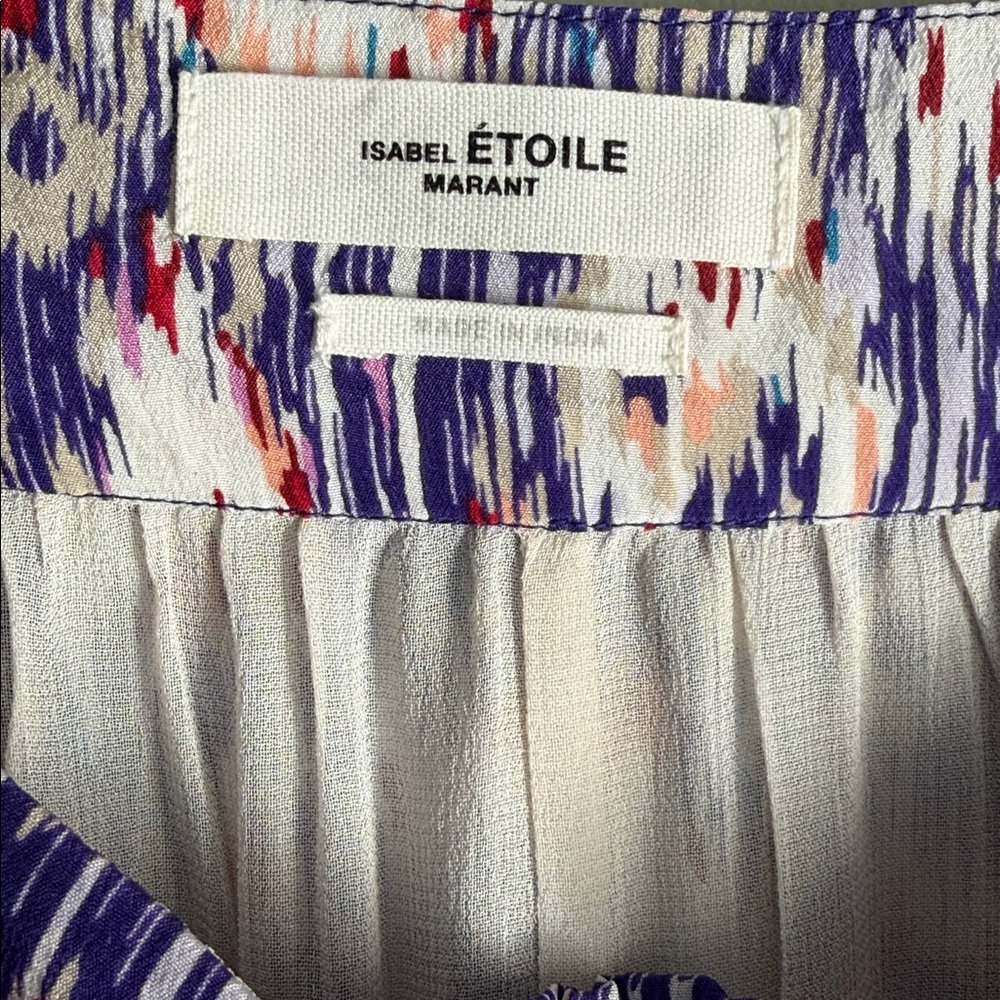 Isabel Marant Étoile Jupe Yeba asymmetrical maxi skirt Bohemian-style print silk - Picture 2 of 6